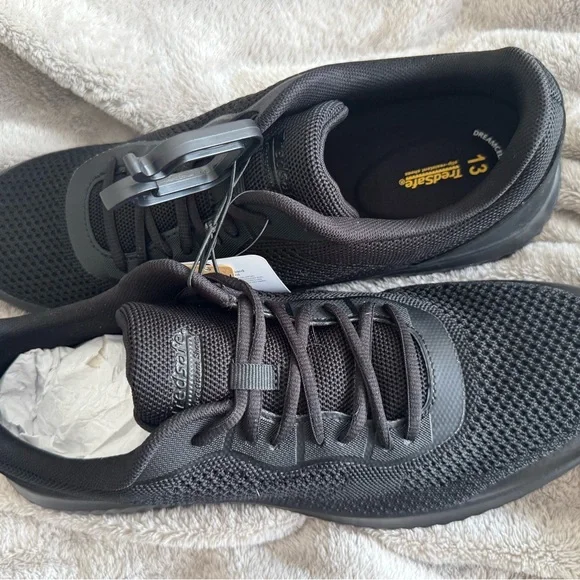 TredaSafe Men's All-Black Athletic Slip-Resistant Shoe - Picture 5 of 6